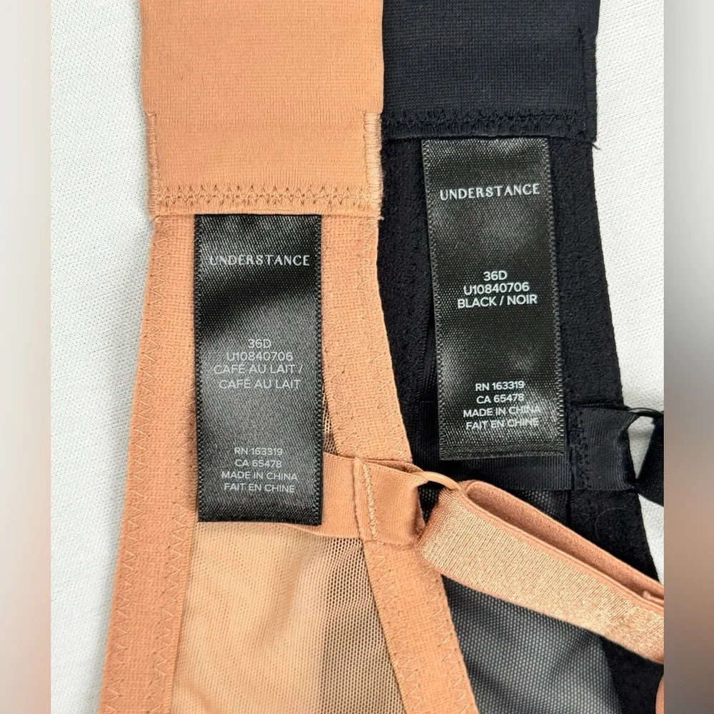 2 Understance Bras Lace Unlined Plunge Wireless 36D - Picture 6 of 6